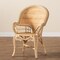 Bali & Pari Ratu Modern Bohemian Natural Brown Rattan Accent Chair 235-13234-ZORO - alternate 4